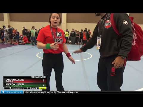 110 Lbs 1st Place Match - Andrew Huerta, Alamo City Wrestling Vs Landon Collins, Mission WC Bea5