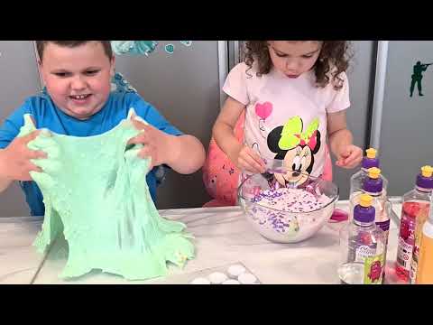 MEGA PĚNA a  MEGA SLIZ - výroba slizů s pěnou od MEGASLIZOUNA