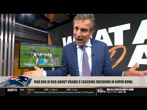 FIRST TAKE | Stephen A. reacts to Mad Dog is mad about Vrabel's coaching decisions in Super Bowl