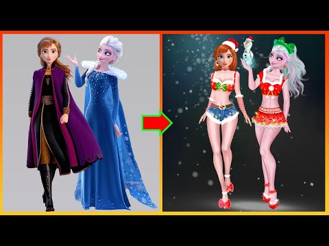 Disney Princess Glow Up In Noel - Frozen Elsa Anna Transformation