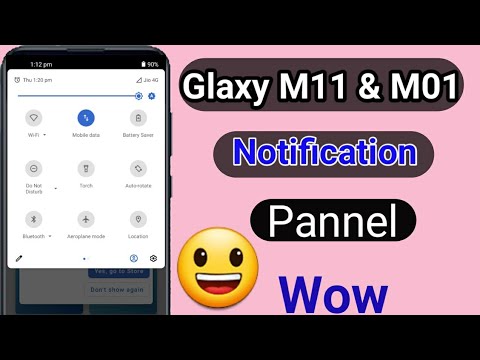 Notification Bar On Samsung Galaxy M11 & M01 | No Root