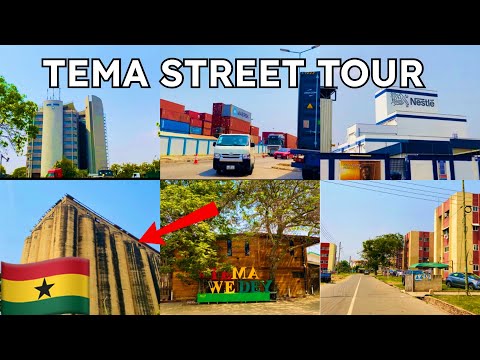 TEMA 4K CITY DRIVE 2024 | TEMA ACCRA STREET WALK