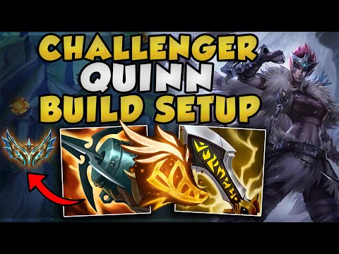 RANK 1 QUINN PLAYS THE STRONGEST BUILD SETUP OF SEASON 13! (CHALLENGER MASSACRE) - League of LEgends