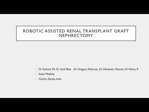 Robotic Assisted Transplant Graft Nephrectomy