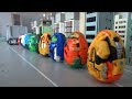 헬로카봇 쿵 10대 알 공룡 로봇 덤프트럭 장난감 놀이 Hello Carbot 10 Egg Dinosaur 