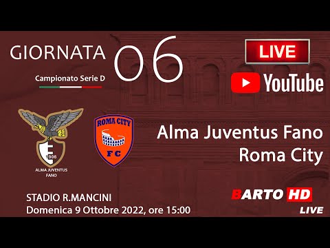 ALMA JUVENTUS FANO - ROMA CITY - Calcio: 6a Giornata Serie D Girone F