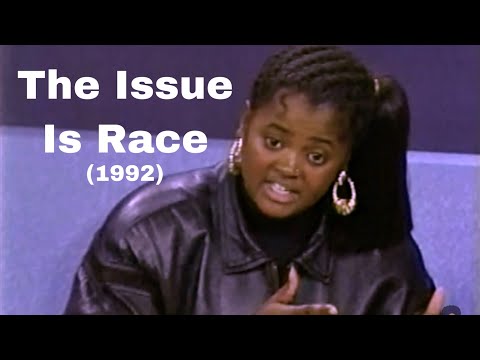 The Issue Is Race - A Crisis In Black and White (1992) | Phil Donahue Sister Souljah Debate COMPLETE