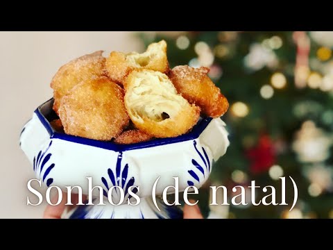Learn how to make Portuguese donuts called sonhos de natal