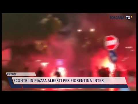 2021-09-22 FLORENCE - CLASHES IN PIAZZA ALBERTI DURING FIORENTINA-INTER