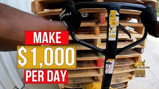 How to make $1,000 A Day Consistently with a Pallet Business