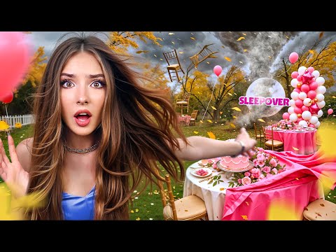 Wir warfen die beste Übernachtungsparty! Ein Stalker schlich sich in unser Haus