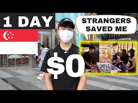 I Survived 1 Day In Singapore With $0
