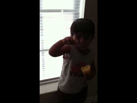 Dudo eating ice cream