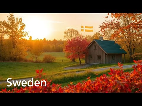 Colors of Autumn: A 4K Journey Through Swedish Nature and Villages