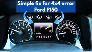 One simple trick to fix 4x4 error in a Ford F-150 P1867