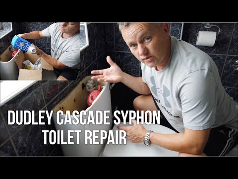 Dudley Cascade Toilet Cistern Repair "Wont Flush" How To Replace Syphon 88, Upgrade Less Water Use