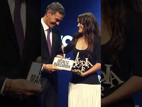 AMAIA le entrega a SÁNCHEZ un sobre donde pone ‘DECRETO MARICARMEN’ #shorts