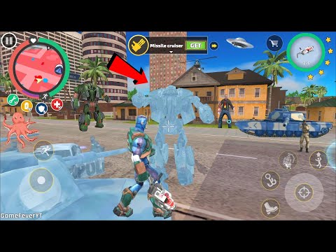 Rope Hero: Vice Town (Rope Hero Freezer Tanks) Rope Hero Ne Sab Ko Jama Diya - Android Gameplay HD