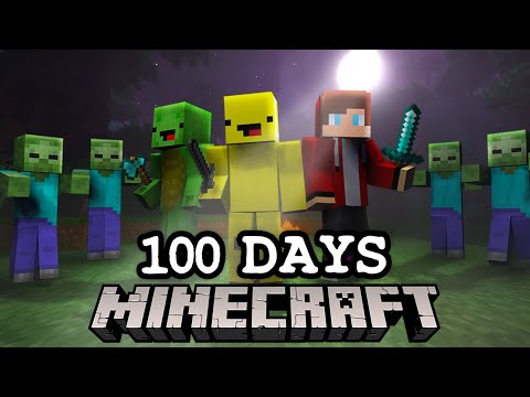 100 Days on a Zombie Apocalypse in Minecraft