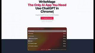 WriteMage Lifetime Deal with 30% off | ChatGPT into your macOS:iOS natively