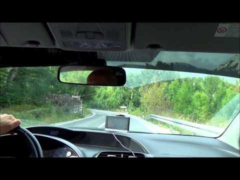 Driving from Korenica, Lika to Sveti Juraj on the Adriatic coast via Gospic - Croatia (Hrvatska)