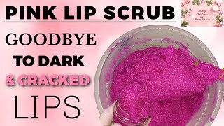 HOW TO MAKE PINK LIP SCRUB FOR SMALL BUSINESS || Natural pink lip scrubs for sales #pinklipbalm