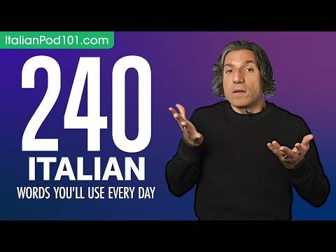 240 Italian Words You'll Use Every Day - Basic Vocabulary #64
