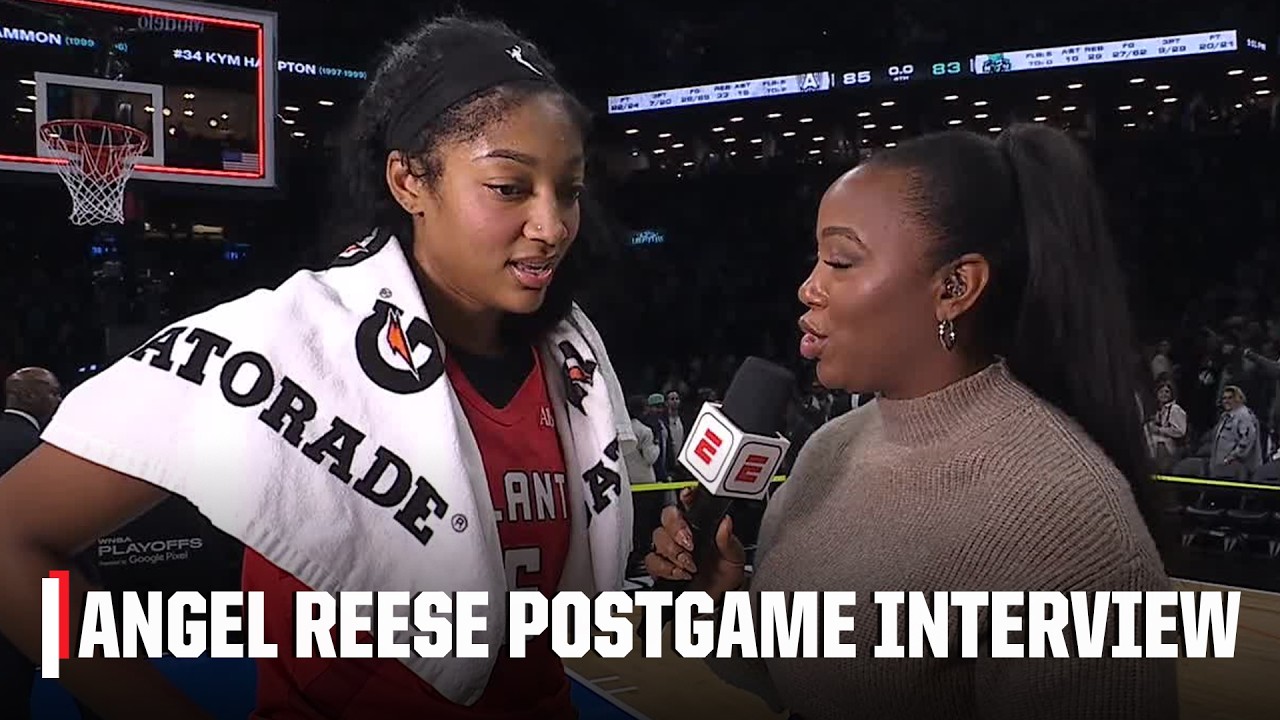 'I manifested this!' Angel Reese speaks on making the WNBA Finals | WNBA on ESPN