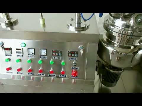 Testing 10l lab use cosmetic cream medical cream mixing equipment for beligian customer