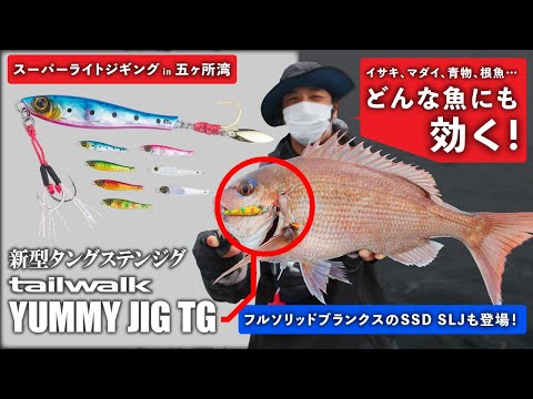 【SLJ】新型タングステンジグ「YUMMY JIG TG」でスーパーライトジギング!【五ヶ所湾】