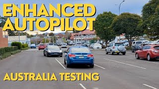 Enhanced Autopilot, Smart Summon & Autopark testing in Australia
