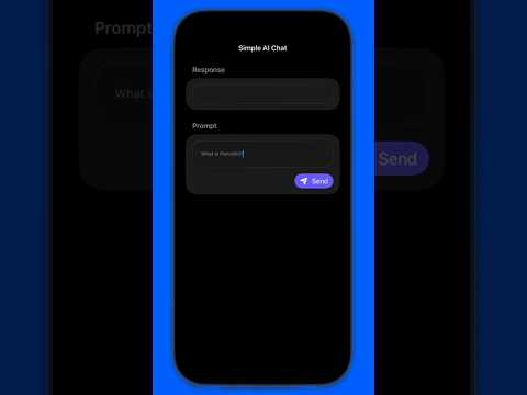 SwiftUI: Build a Simple AI Chat App #swift #swiftui #ai #llm #ios thumbnail