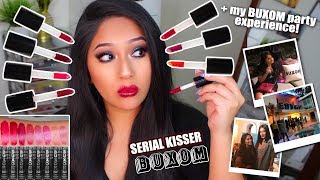 NEW BUXOM SERIAL KISSER (SWATCHES, REVIEW) + MY EVENT EXPERIENCE!! (MEETING SHAY MITCHELL!)