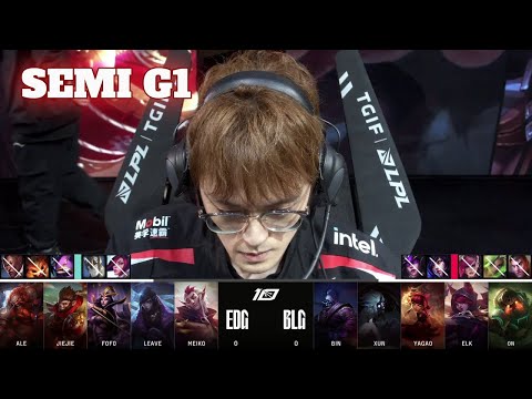 EDG vs BLG - Game 1 | Semi Final LPL Spring 2023 Playoffs | Edward Gaming vs Bilibili Gaming G1