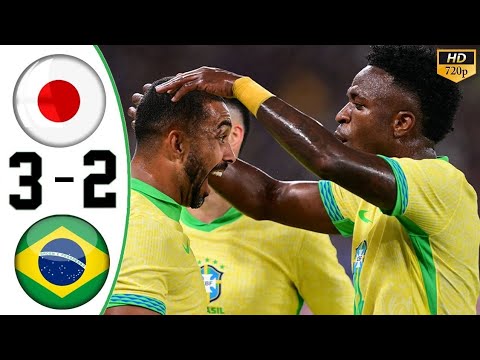 Japan vs Brazil 3-2 All Goals & Highlights 2025 - Samurai Blue Stun Samba Kings in Epic Thriller!