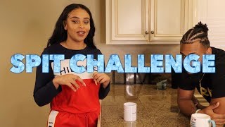 Spit Challenge with my Brother