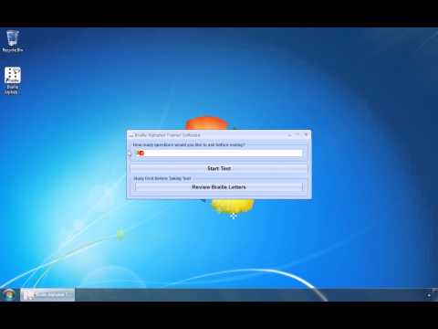 Braille Alphabet Trainer Software