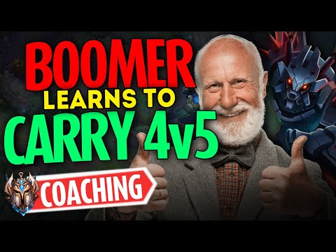 Boomer Kha'Zix learns to CARRY 4V5s in GOLD/SILVER - Challenger LoL Coaching