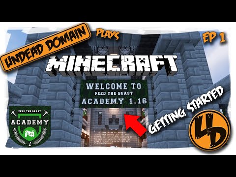 Minecraft | FTB Academy 1.16 | Getting Started | Ep 1