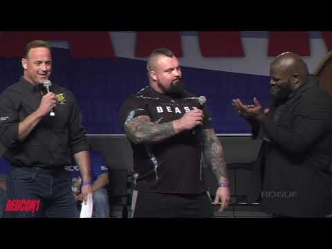 2019 Arnold Strongman Classic Day 1 ROGUE Elephant Bar + Husafell Stone Carry