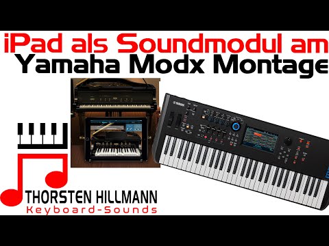 How to use the iPad as a sound module with the Yamaha Modx Montage, Korg Module