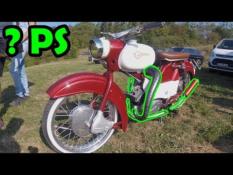 Simson Spatz Prüfstand | 2 Gang Handschaltung | Sperberzylinder | Wittgendorf 2019 | Tuning