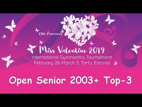 Miss Valentine Cup Tartu 2019 - Senior-2003 Top-3