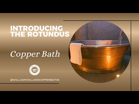 Introducing the Rotundus Copper Bathtub. #copperbath #bathroomdesign #outdoorliving