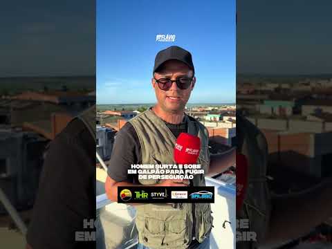 Homem surta e sobe em galpão da cidade de Pedras de Fogo