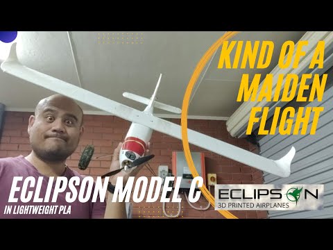 3d printed Bush plane Eclipson Model C lightweight maiden and slow flight