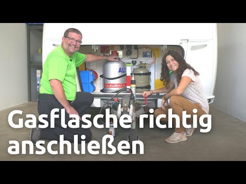 Gasflasche in Wohnwagen und Wohnmobil, sichern und anschließen | Teil 2 von 4
