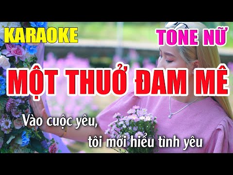 Một Thuở Đam Mê Karaoke Tone Nữ - Beat Karaoke Nhạc Sống 2022 - Lâm Organ