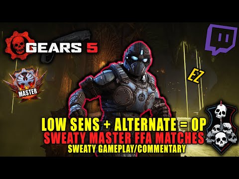 "Low Sensitivty + Alternate = OP" - SWEATY FFA Matches - Gears 5 Master Rank Gameplay