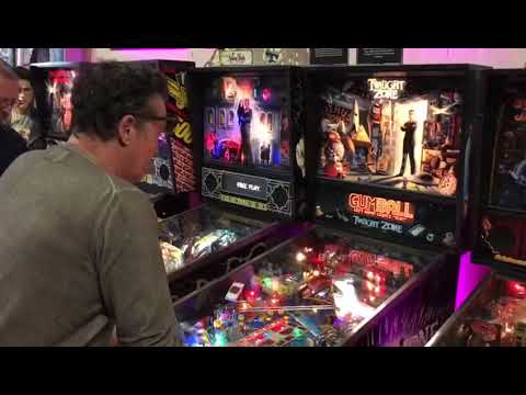 Barry hay playing twilight zone pinball